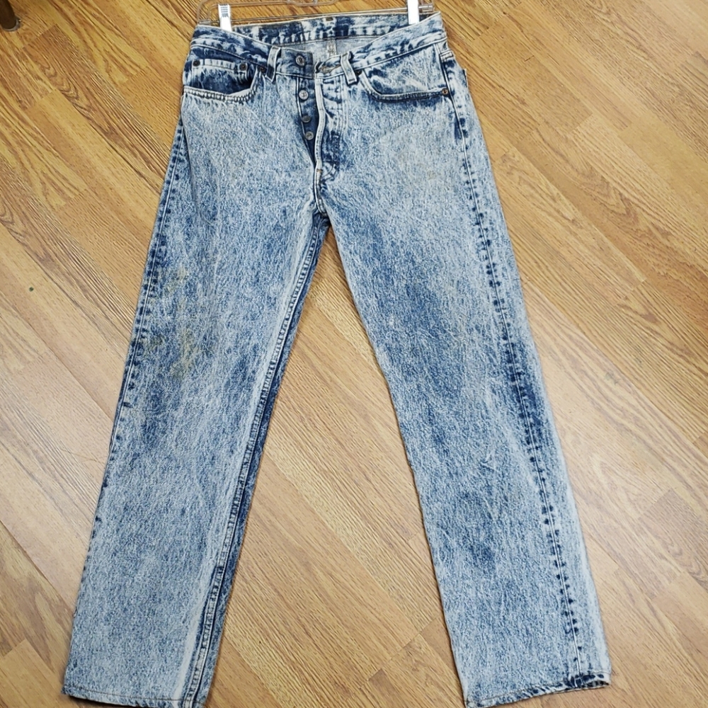 W31 xL30 Vintage Levi's Acid Wash Jeans